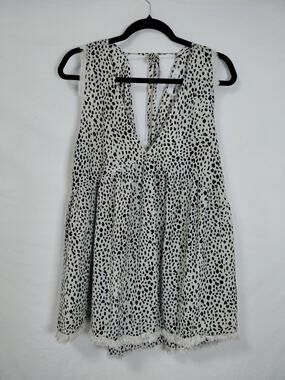 NWT umgee + U.S.A Linen Plus Polka Dot Knit Polka Dot Sleeveless Size 2XL